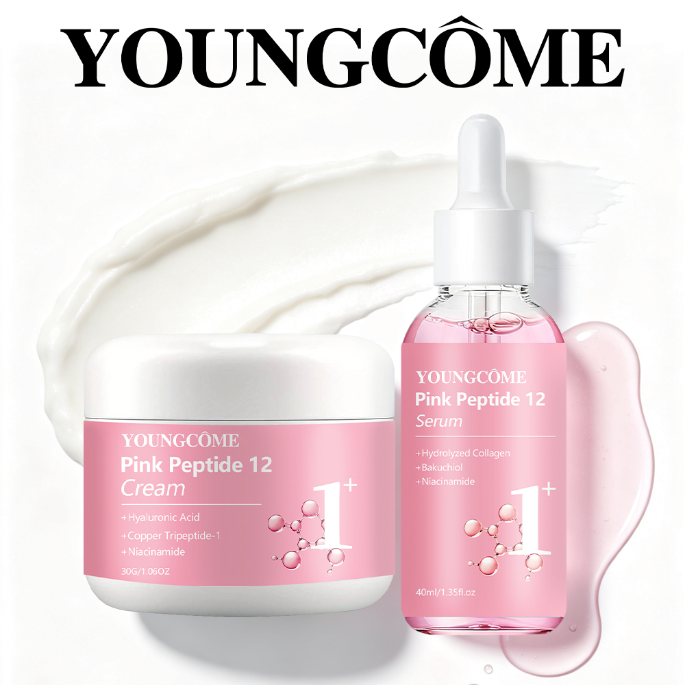 Hyaluronic Acid Serum - 페이스 크림 세럼 세트 YOUNGCOME 핑크