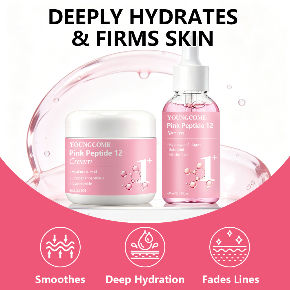 페이스 크림 세럼 세트 YOUNGCOME 핑크 펩타이드 - Hyaluronic Acid Serum 리뷰 및 가격